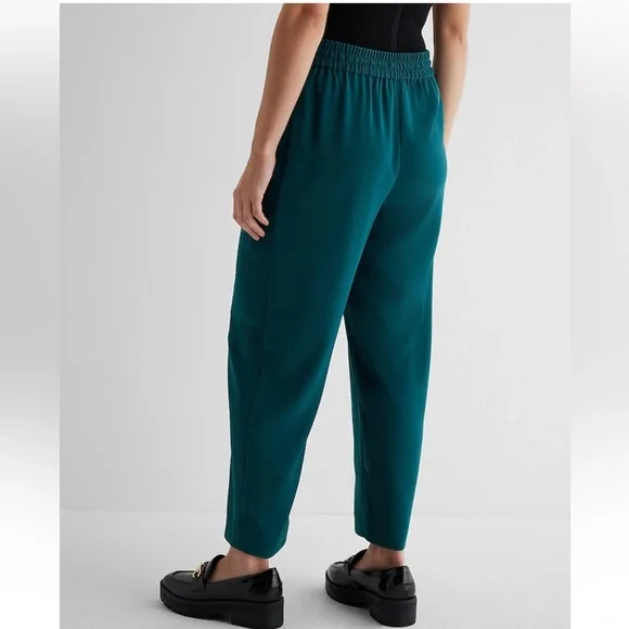 Express High Waisted Pull On Cargo Ankle Pant - Picture 2 of 2